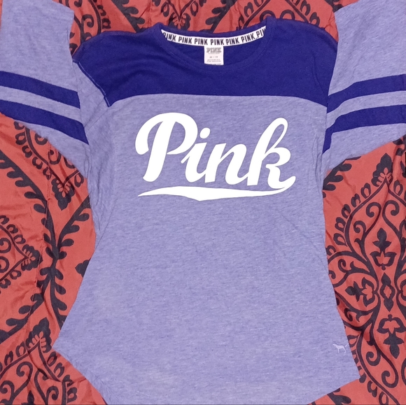 Gently used Victoria's secret pink 3/4 sleeve shirt size xs - Picture 2 of 6